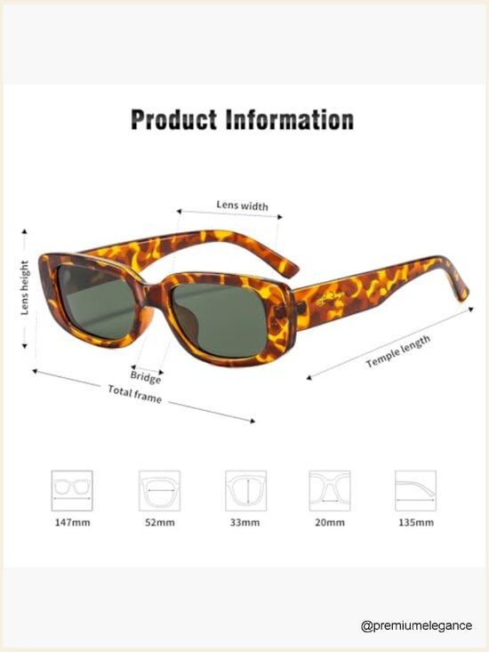 Rectangle Polarized Sunglasses TR90 Frame UV400 TAC Lens Chunky Thick main image 7